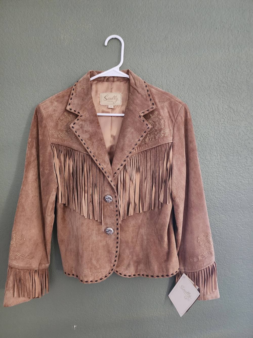Scully Women’s Suede Fringe Western Jacket – Size Medium – New With Tags